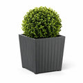 Pot de fleurs carré en polypropylène anthracite 40 × 40 × 40 cm