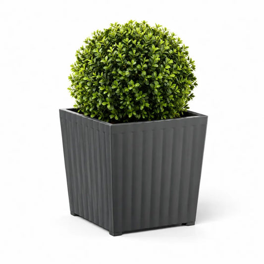 Pot de fleurs carré en polypropylène anthracite 40 × 40 × 40 cm